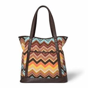 Missoni for Target Multicolored Zigzag Fabric Tote Travel Bag